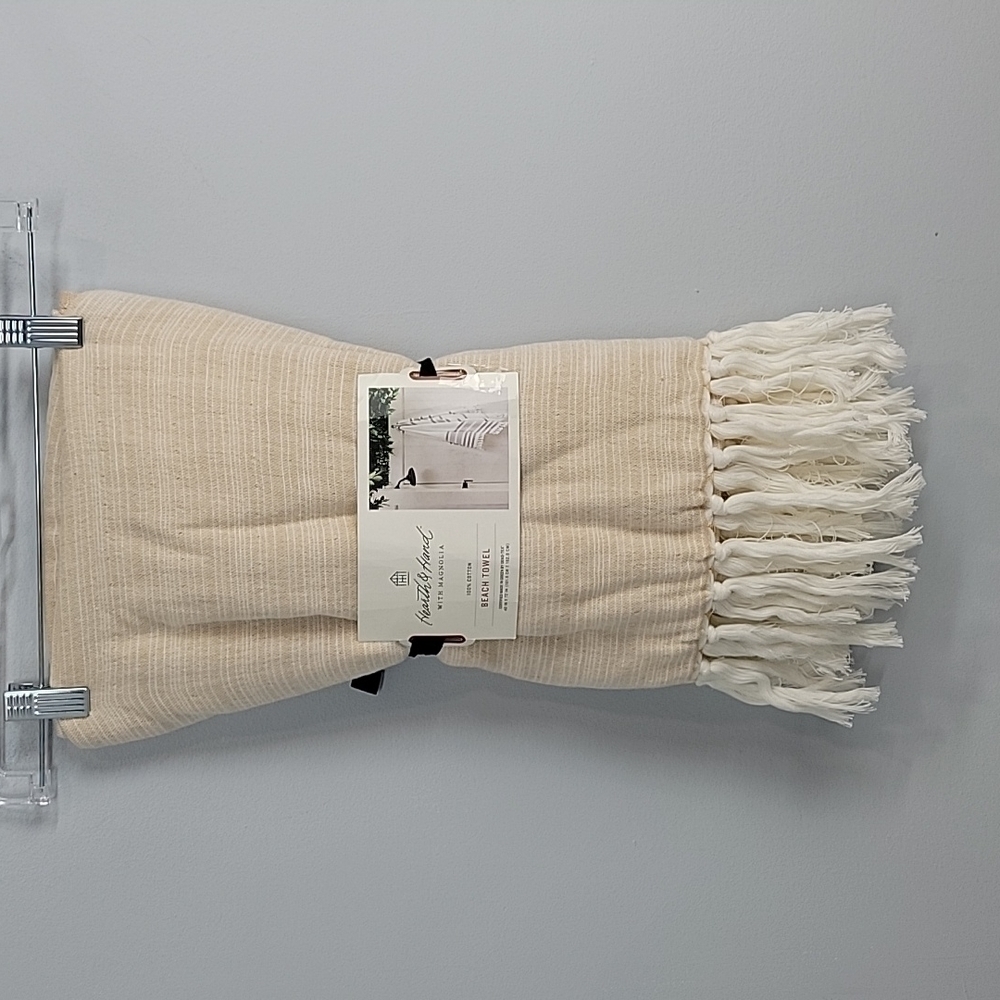 Hearth & Hand beach towel Fringe hem